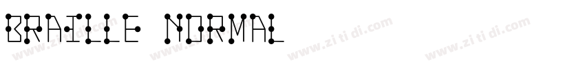 Braille Normal字体转换